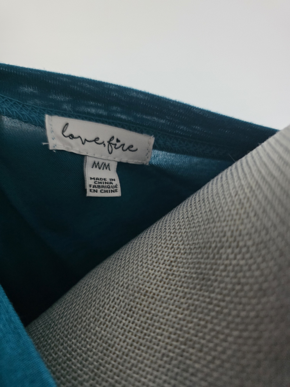 New Love, Fire Teal Cutout Midi Skirt Cotton Size M - Picture 4 of 5
